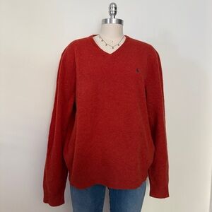 Polo Ralph Lauren Burnt Orange Lambs Wool Sweater